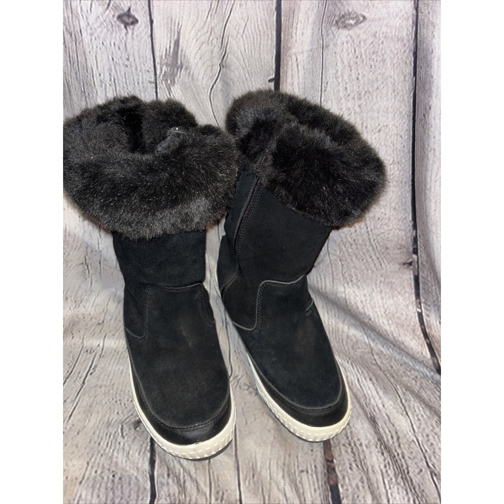 Pajar Kady Waterproof Insulated Plush Cuff Winter Boot Black Sz 5-5.5